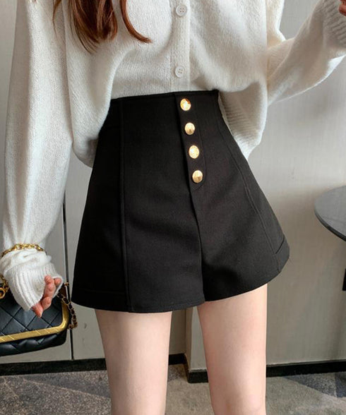 ショートパンツレディースキュロットパンツ 韓国 ハイウエスト短パン 美脚脚長 カジュアルきれいめ ホットパンツ おしゃれミニ丈パンツ Aライン ショーパン 着やせ 87KALIAN-001