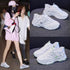 メッシュスニーカー レディース 韓国夏靴 トラックソール 厚底スニーカー ボリュームソール 蒸れない 美脚スニーカー 疲れにくい プラットシューズ ウォーキング靴 87KESHENG-001