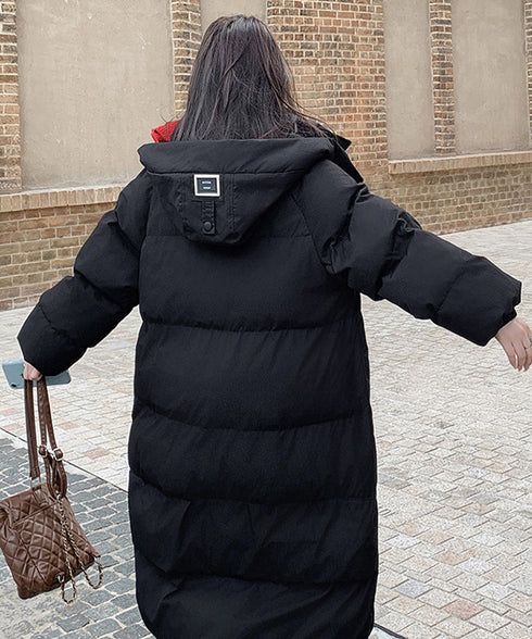 フェイクダウンコート中綿入りロングコート レディース フード付きキルティングコート おしゃれ冬服 韓国風 ダウンジャケット 軽い暖かい 通勤通学 防風防寒アウター 87KFDN-002
