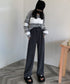 コーデュロイワイドパンツ 裏起毛ノーマル 2タイプ ツ-タック スラックスパンツ レディース ハイウエスト 着やせストレートパンツ 美脚脚長 秋冬ロングパンツ無地 87LAMI-001