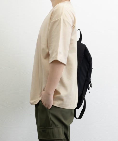 メンズtシャツ 半袖 スエード調Tシャツ メンズ夏tシャツ カットソートップス 無地 ロングtシャツ 韓国ファッション 大人カジュアル サマーtシャツ黒 おしゃれ 87MP-001