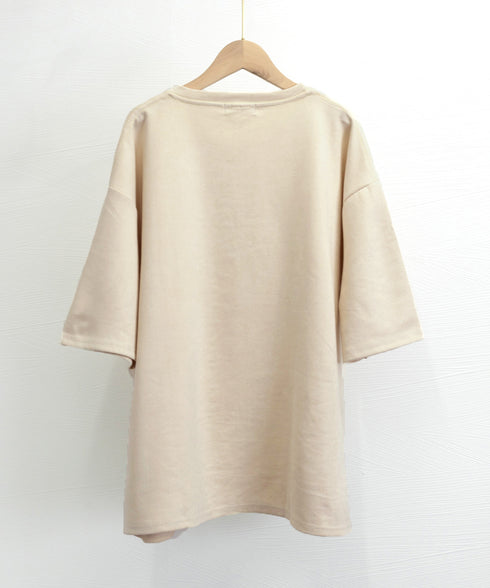 メンズtシャツ 半袖 スエード調Tシャツ メンズ夏tシャツ カットソートップス 無地 ロングtシャツ 韓国ファッション 大人カジュアル サマーtシャツ黒 おしゃれ 87MP-001