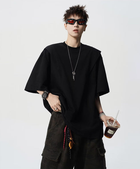 半袖 ワンポイントtシャツ メンズ 夏服 大人かっこいい tシャツ男性 オーバーサイズTシャツ 男子高生服 メンズカットソー カジュアルトップス 大学生男子の服装 87MP-006