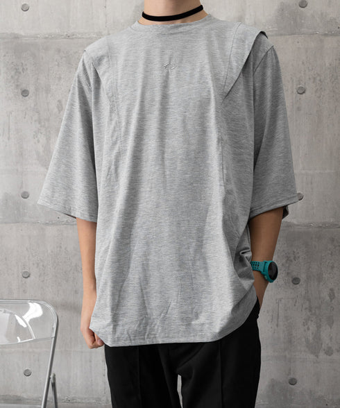 半袖 ワンポイントtシャツ メンズ 夏服 大人かっこいい tシャツ男性 オーバーサイズTシャツ 男子高生服 メンズカットソー カジュアルトップス 大学生男子の服装 87MP-006