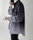 グラデーション長袖シャツメンズオーバー服 配色ステッチ オーバーサイズシャツ ビッグシルエット 男前シャツ 韓国風ライトアウター 春秋羽織りかっこいいストリート服 87MP-012