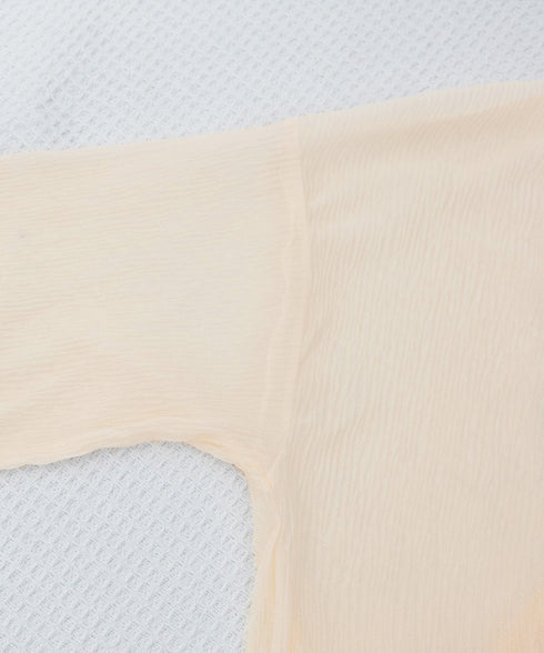 シアーロングカーディガン フレア袖羽織り レディース シースルー トッパーカーディガン 紫外線対策 シフォンカーディガン 肌見せ 日よけ 透け感 夏アウター薄手 87PY-001