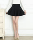 インナーパンツ付きミニスカートレディース 韓国風サーキュラースカート春夏 ウエストゴムフレアスカート 無地スカートシンプルおしゃれ 大人可愛いスカートチラ見え防止 87SHILI-001
