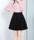 韓国風サーキュラースカート ウエストゴム フレアスカートレディース 美脚脚長ミニスカート膝上 カジュアルスカートきれいめ シンプルスカート無地 涼しいスカート春夏 87SHILI-002