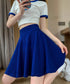 韓国風サーキュラースカート ウエストゴム フレアスカートレディース 美脚脚長ミニスカート膝上 カジュアルスカートきれいめ シンプルスカート無地 涼しいスカート春夏 87SHILI-002