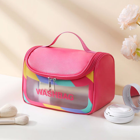 韓国コスメポーチ大容量 化粧ポーチ 旅行 トラベルポーチ 洗面用具 メイク道具収納 大人可愛い 小物入れ 化粧品収納 バニティケース おしゃれ 防水レジャーバッグ 87SHT-001