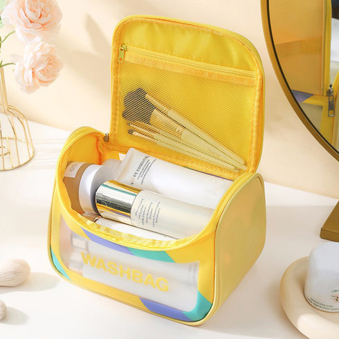 韓国コスメポーチ大容量 化粧ポーチ 旅行 トラベルポーチ 洗面用具 メイク道具収納 大人可愛い 小物入れ 化粧品収納 バニティケース おしゃれ 防水レジャーバッグ 87SHT-001