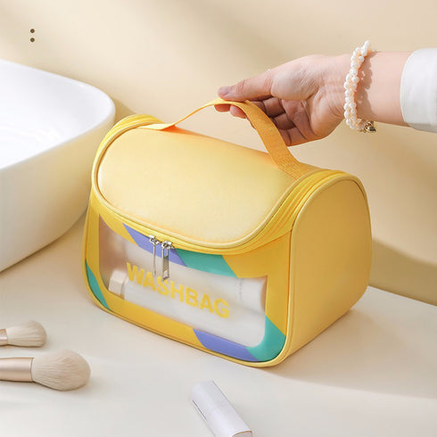 韓国コスメポーチ大容量 化粧ポーチ 旅行 トラベルポーチ 洗面用具 メイク道具収納 大人可愛い 小物入れ 化粧品収納 バニティケース おしゃれ 防水レジャーバッグ 87SHT-001