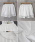 花柄レース ペチコートパンツ レディース スカラップペチパンツ夏服 透かしレースショートパンツきれいめ 大人可愛いインナーパンツ韓国風 チラ見え防止短パンおしゃれ 87SHUOLANG-001