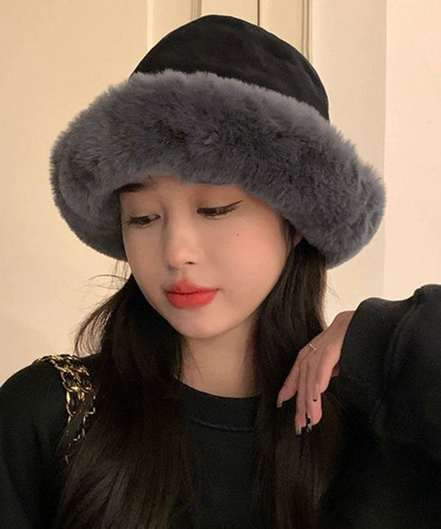 バケットハット レディース ファー帽子冬 もこもこ ボアハット 厚手 韓国 ボア帽子 防寒防風 コーデュロイ帽子 ふわふわ 裏起毛暖かい 小顔見せ ぬくぬく 保温 87SHW-001