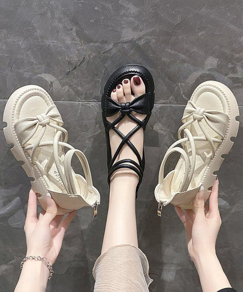 ストラップサンダル レディース軽量厚底靴 厚底サンダル きれいめカジュアル バックファスナー 歩きやすいサマーシューズ 美脚疲れない コンフォートサンダル 韓国夏 87TTMY-002