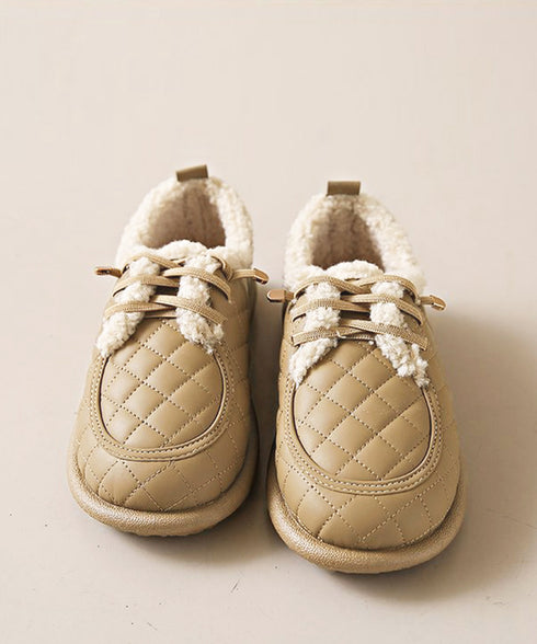 モカシン ムートンパンプス ボアシューズ キルディングファーシューズ レディース 裏起毛フラットシューズ 防寒 カジュアル靴 もこもこ ぺたんこパンプス歩きやすい 87TTMY-005