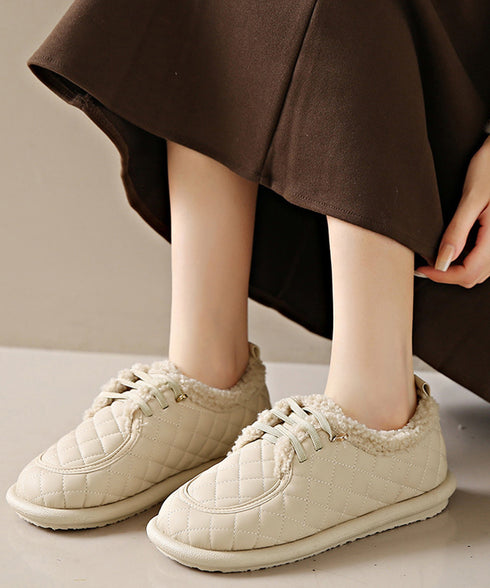 モカシン ムートンパンプス ボアシューズ キルディングファーシューズ レディース 裏起毛フラットシューズ 防寒 カジュアル靴 もこもこ ぺたんこパンプス歩きやすい 87TTMY-005