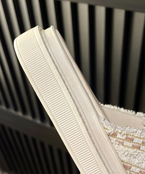 厚底サンダル パール付き クロスサンダル レディース 韓国 真珠付きサンダル お洒落 大人可愛いシューズ 歩きやすいフラットサンダル 軽量スリッパ ビーチサンダル 87TTMY-007