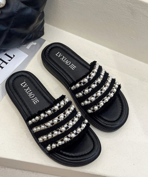 パールサンダル韓国 厚底サンダル疲れない 美脚 コンフォートサンダル おしゃれ きれいめサンダル レディース フラットシューズ 歩きやすい 軽量サンダル 春夏大人 87TTMY-008