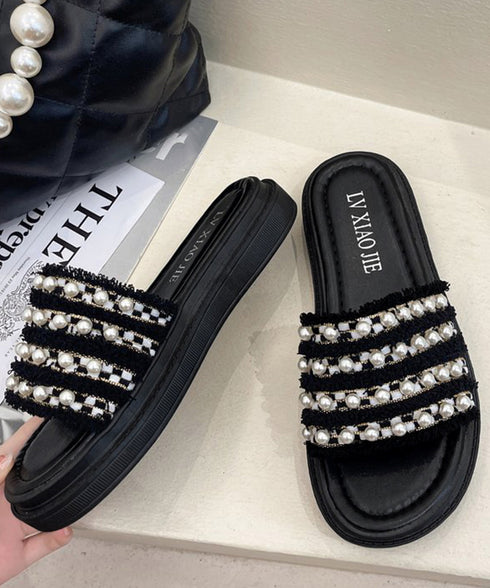 パールサンダル韓国 厚底サンダル疲れない 美脚 コンフォートサンダル おしゃれ きれいめサンダル レディース フラットシューズ 歩きやすい 軽量サンダル 春夏大人 87TTMY-008