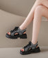 厚底スポーツサンダル レディース 韓国風 ボリュームソールコンフォートサンダル美脚脚長 歩きやすい カジュアル ニットサンダル 履きやすい靴春夏 軽量くつ 通気性 87TTMY-009