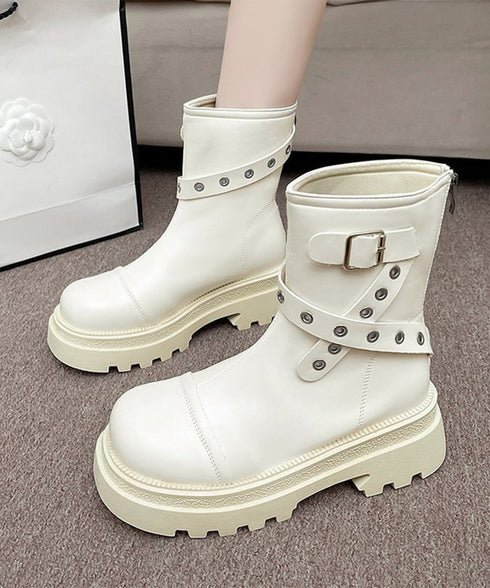 厚底ショートブーツレディースベルトブーツ おしゃれ エンジニアブーツ 秋冬 歩きやすい トラックソールブーツ 美脚脚長シューズ滑りにくい カジュアル靴 疲れにくい 87TTMY-011