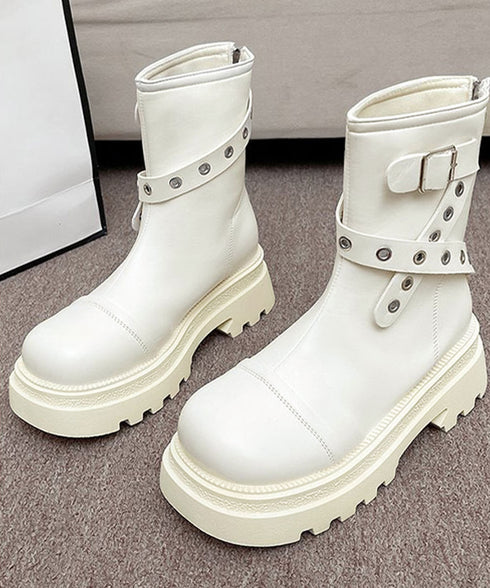 厚底ショートブーツレディースベルトブーツ おしゃれ エンジニアブーツ 秋冬 歩きやすい トラックソールブーツ 美脚脚長シューズ滑りにくい カジュアル靴 疲れにくい 87TTMY-011