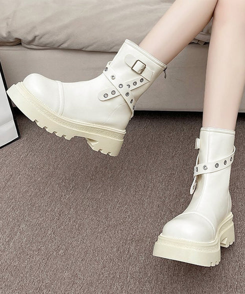 厚底ショートブーツレディースベルトブーツ おしゃれ エンジニアブーツ 秋冬 歩きやすい トラックソールブーツ 美脚脚長シューズ滑りにくい カジュアル靴 疲れにくい 87TTMY-011