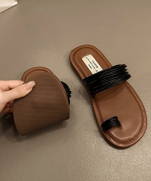 トングサンダル コードストラップサンダル レディース 韓国風フラットサンダル きれいめ夏靴 きらきら可愛い 歩きやすいぺたんこ スリッパサンダルメタリック 美脚靴 87TTMY-013