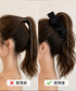 バナナクリップ ビッグリボンヘアクリップ 上品サテンリボンヘアアクセサリー 大人可愛い華やか髪留めバレエコア きれいめまとめ髪大人フェミニンしっかり留まるクリップ 87XIANING-001