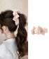 バナナクリップ ビッグリボンヘアクリップ 上品サテンリボンヘアアクセサリー 大人可愛い華やか髪留めバレエコア きれいめまとめ髪大人フェミニンしっかり留まるクリップ 87XIANING-001