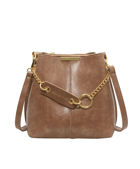 バケットバッグレディースショルダーバッグ バケツバッグ 高見え 斜めがけバッグ 大容量 フェイクレザーバッグ 仕切りポケット付き マチ広バッグ合皮 手提げ鞄お洒落 87XIUFENG-003