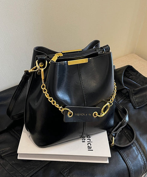 バケットバッグレディースショルダーバッグ バケツバッグ 高見え 斜めがけバッグ 大容量 フェイクレザーバッグ 仕切りポケット付き マチ広バッグ合皮 手提げ鞄お洒落 87XIUFENG-003