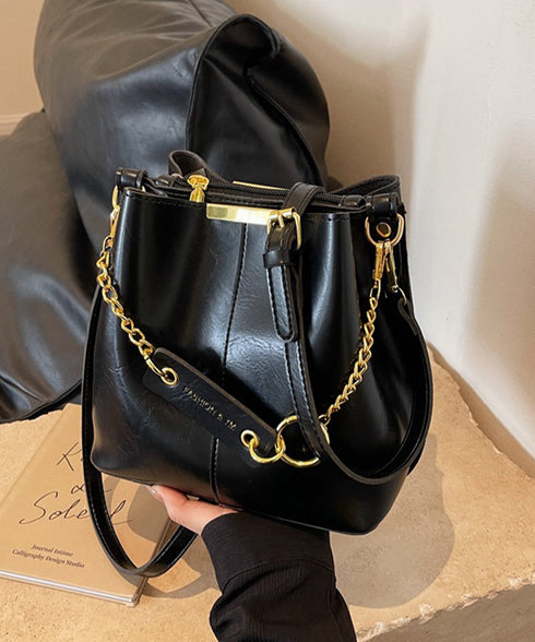 バケットバッグレディースショルダーバッグ バケツバッグ 高見え 斜めがけバッグ 大容量 フェイクレザーバッグ 仕切りポケット付き マチ広バッグ合皮 手提げ鞄お洒落 87XIUFENG-003