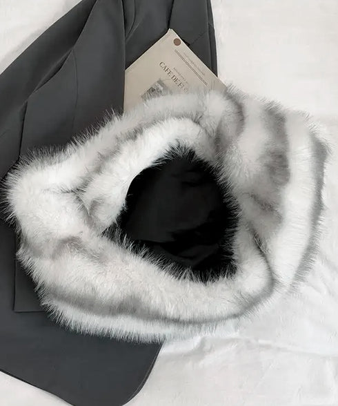 ハーフムーンファーショルダートートバッグ 韓国風フェイクファーバッグ レディース 三日月バッグおしゃれ鞄 肩掛けかばん大人きれいめ カジュアルバッグ 軽量鞄大容量 87XIUFENG-004