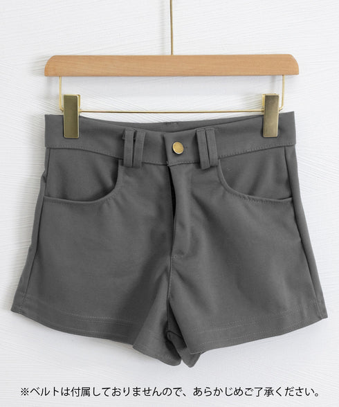 ウール風ショートパンツハイウエスト短パン レディース 着やせショート丈パンツ ポケット付き ベーシック ミニ丈パンツ着やせ 美脚脚長短パン韓国風ホットパンツ 秋冬 87XUANZHZH-001
