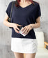 ニットトップス レディース 韓国春秋夏服 フレンチスリーブ ニットソー 体型カバー vネック 冷感タッチ 半袖 サマーニット きれいめ オフィスカジュアル 着やせ 87XYZ-001