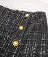ツイード風スカート 韓国ミニスカート美脚 インナーパンツ付き ラップ風スカート脚長 チェック柄キュロットスカート レディース ハイウエスト 膝上丈スカート 春秋冬 87YT-003