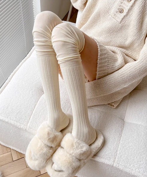 ニーハイソックス 韓国 ルーズソックス ロングソックス レディース リブソックス 大人可愛いハイソックス おしゃれプレゼント 暖かい靴下 スクールソックス春秋冬 87YX-001