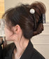 大粒パールバンスクリップ上品ヘアクリップ 大きめまとめ髪髪留め 上品大人かわいい おしゃれヘアアクセサリー 毛量多いヘアクリップ 韓国風フェミニン簡単ヘアアレンジ 87ZHUONI-002