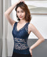 総レースタンクトップインナー カップ付き セクシー キャミソール Vネック レディース シアートップス フェミニン 大人かわいい ノンワイヤー インナーキャミ上品 88CXH-075