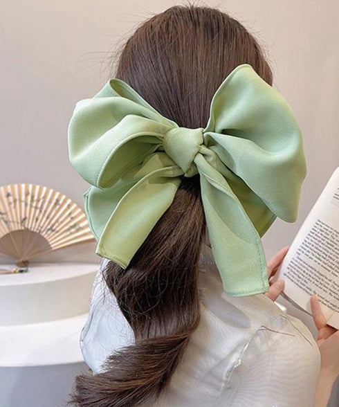 ビッグリボン バレッタ ヘアクリップ上品 おしゃれ ヘアアクセサリー レディース プチプラ まとめ髪 大人かわいい ヘアアレンジ 大きめ 髪飾り リボンクリップ 88CXH-106