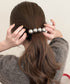 フェイクパール ヘアクリップ 大人可愛い レディース ヘアアクセサリー きれいめ ヘアアレンジ 韓国ファッション 簡単髪留め フェミニン まとめ髪 上品 結婚式 88CXH-141