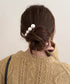 フェイクパール ヘアクリップ 大人可愛い レディース ヘアアクセサリー きれいめ ヘアアレンジ 韓国ファッション 簡単髪留め フェミニン まとめ髪 上品 結婚式 88CXH-141