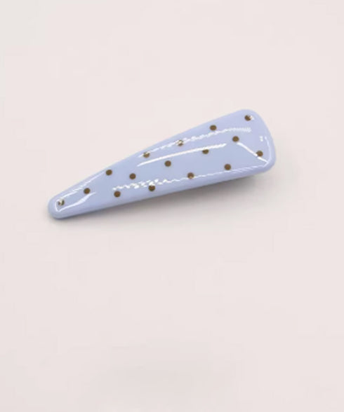 ドット柄 三角ヘアクリップ韓国風 可愛い 大人かわいい 水玉模様スリーピン フェミニン 簡単髪留め きれいめ 髪飾り 上品 ヘアアクセサリー カジュアル プチプラ 88CXH-156