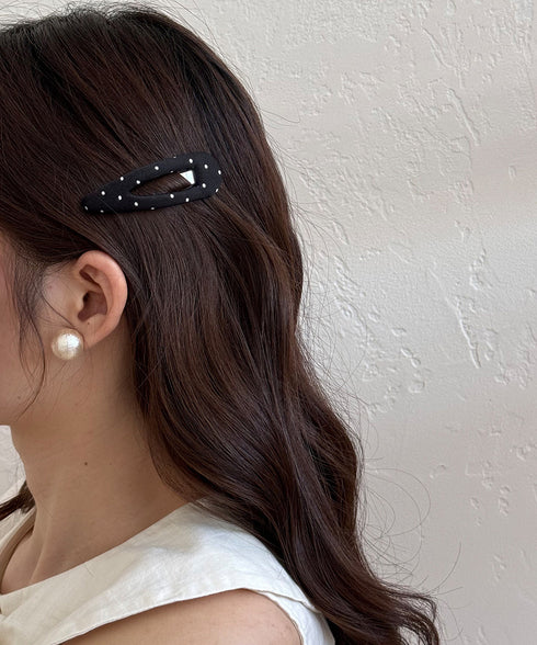 ドット柄 ヘアピン 韓国風 パッチンピン 大人かわいい 水玉模様スリーピン フェミニン 簡単髪留め きれいめ 髪飾り 上品 ヘアアクセサリー カジュアル プチプラ 88CXH-159