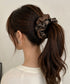 異素材ミックス ボリュームシュシュ 上品 レディース 大人可愛い きれいめ ヘアゴム バイカラー ヘアアクセサリー おしゃれ ヘアアレンジ 簡単 まとめ髪 韓国風 88CXH-198