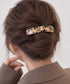 マーブル柄 バレッタ ヘアクリップ 上品 おしゃれ ヘアアクセサリー ニュアンスカラー プチプラ まとめ髪 大人かわいい ヘアアレンジ 髪飾り カジュアル 88CXH-199