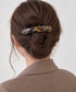 マーブル柄 バレッタ ヘアクリップ 上品 おしゃれ ヘアアクセサリー ニュアンスカラー プチプラ まとめ髪 大人かわいい ヘアアレンジ 髪飾り カジュアル 88CXH-199