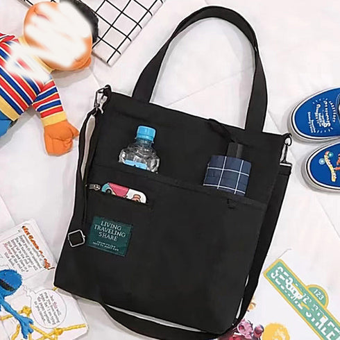 キャンバス トートバッグ 2way 軽量 レディース 可愛い ショルダーバッグ 斜めかけ カバン シンプル 通勤通学 バッグ 肩掛けカバン オルチャン 88CXH-003